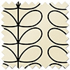 Orla Kiely Linear Stem, Black - Made to Measure Curtains